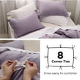 thumbnail image 4 of U by Bedsure Grayish Purple Twin Duvet Cover Set - Soft Prewashed Duvet Cover Twin/Twin XL Size, 2 Pieces, 1 Duvet Cover 68x90 Inches with Zipper Closure and 1 Pillow Sham, 4 of 5
