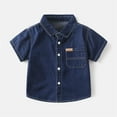 thumbnail image 4 of Otqutp Baby Fashion Outfits Set Toddler Baby Boy Shorts Sets Outfit The Denim Short Sleeve Shorts Pocket Set Christmas Gifts 1-7 Years, 4 of 9