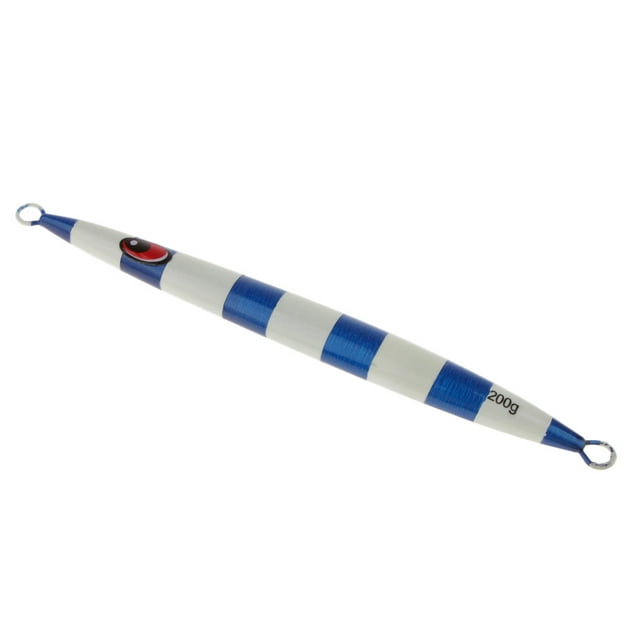 Señuelo de pesca de Metal de y 19,8 cm, cebo Jigging Vertical, cebo duro, Crankbait para fundición Azul