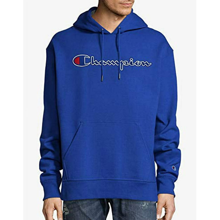 Champion Men s Powerblend Applique Pullover Hoodie Walmart
