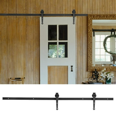 Yosoo 6ft Sliding Barn Door Hardware Roller Track Rail Kit Set For