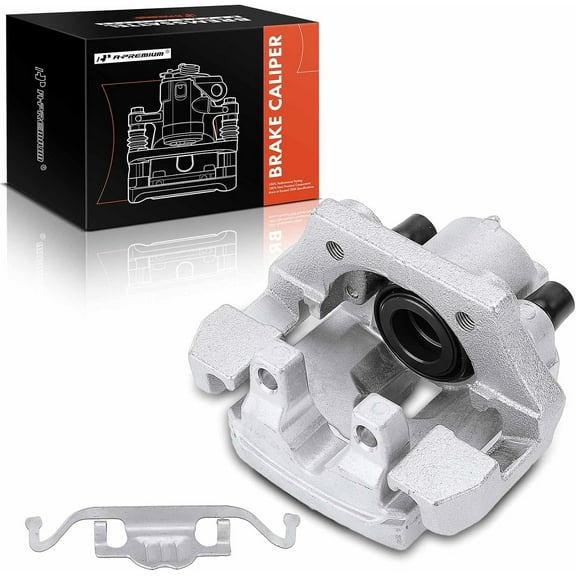 A-Premium Disc Brake Caliper Assembly with Bracket Compatible with BMW X5 2007-2018, X6 2009-2019, 2.0L 3.0L - Rear Right Passenger Side