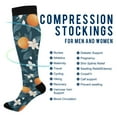 thumbnail image 2 of FORMRS Womens Knee High Socks Casual Long Thick Travel Daily Wear, 1 Pair, Oranges Pattern, 2 of 6