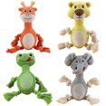 thumbnail image 2 of Dog Squeaky Toy Animal: Cartoon Dog Rope Toy Puppy Teething Toy Puppies Chew Toy, 2 of 10