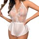 thumbnail image 1 of Gibobby Lenceria mujer sexy Lencería para mujer con encaje frontal abierto, ropa de dormir halter Nighty(Blanco, M), 1 of 5