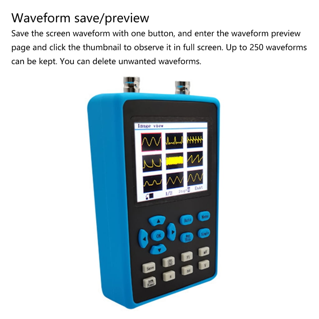 Digital Oscilloscope 120M Bandwidth 500MSa/s Sampling Rate Waveform Generator