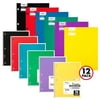 Mead 2-Pocket Paper Folder and Notebook Bundle, Assorted, 12 Pack (38535)