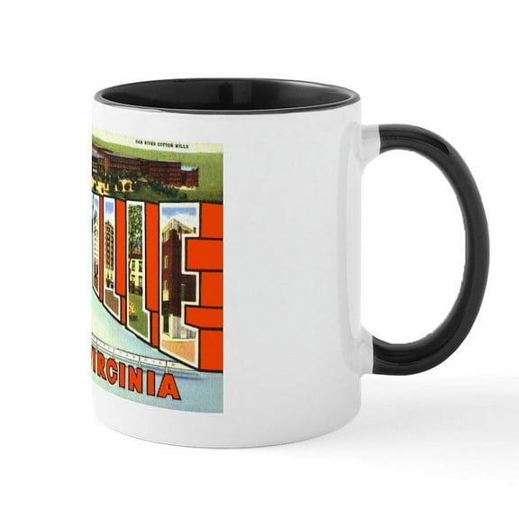 CafePress - Danville Virginia Greetings Mug - 11 oz Ceramic Mug - Novelty Coffee Tea Cup