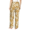 thumbnail image 3 of Xecao Rose Flowers Women's Straight Lounge Pajama Pants: The Epitome of Relaxed Sleepwear, 3 of 9
