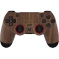 thumbnail image 6 of eXtremeRate Wood Grain Ghost Replacement Faceplate Touchpad Cover, Redesigned Soft Touch Housing Shell Case Touch Pad Compatible with PS4 Slim Pro Controller JDM-040/050/055 - Controller NOT Included, 6 of 9