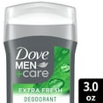 thumbnail image 3 of Dove Men+Care Deodorant Stick for Men Extra Fresh Aluminum Free with Moisturizing Cream, 3 oz, 3 of 10