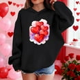 thumbnail image 4 of RXMEKW Heart Print Full-Zip Hooded Sweatshirt for Boys And Girls In Medium And Large With Pockets, 4 of 8