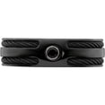 thumbnail image 4 of BlackTi Cable Black Spinel w/Sterling Silver Bezel 7mm Band, 4 of 5
