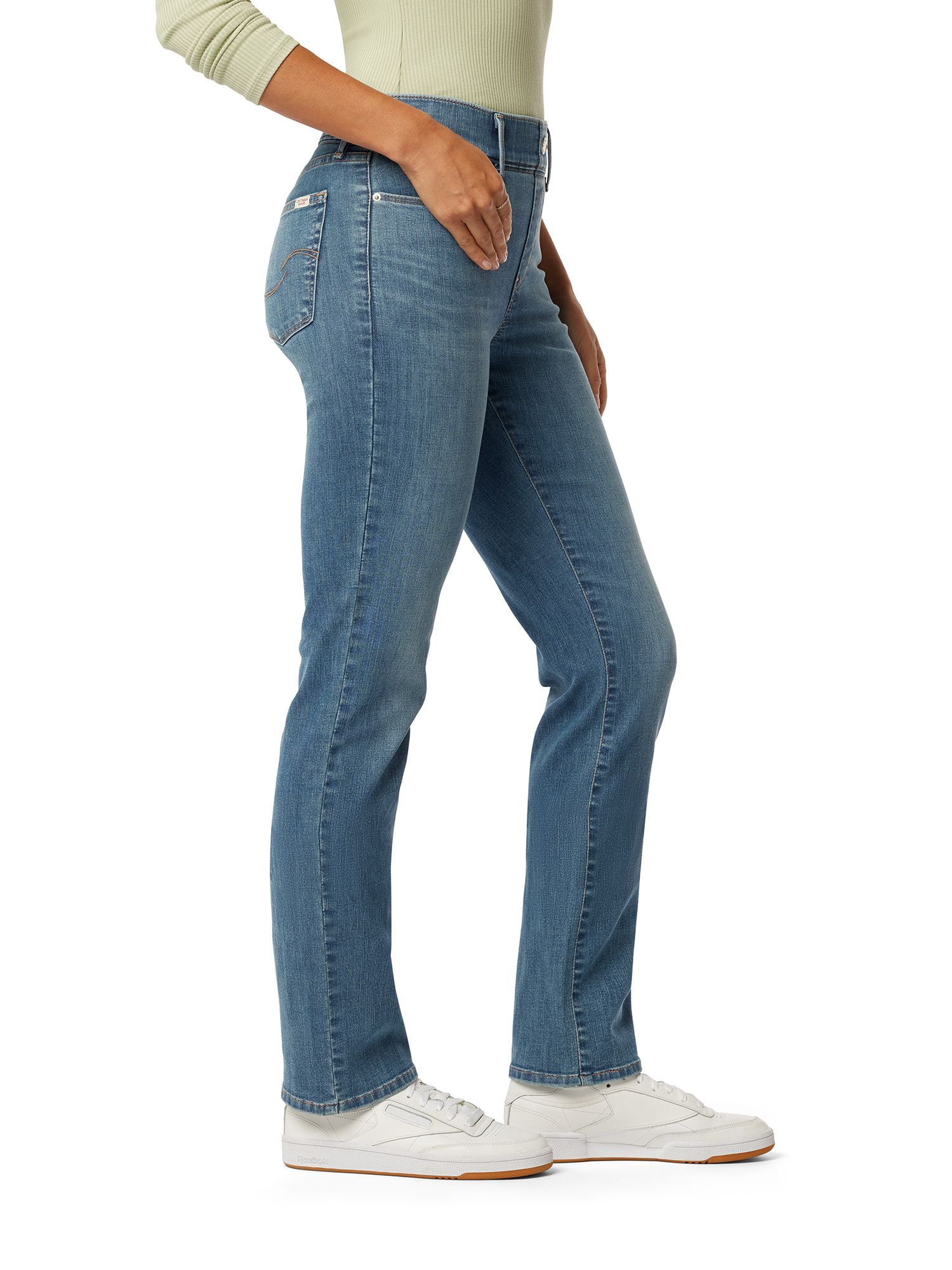 Levi Strauss Signature Women's and Women's Plus Shaping Perfect Pull On Straight Jeans, Sizes 2-20