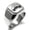 Silver, variant on Stainless Steel Letter A Initial 3D Monogram Engraved Engraved Square Flat Top Biker Style Polished Signet Ring