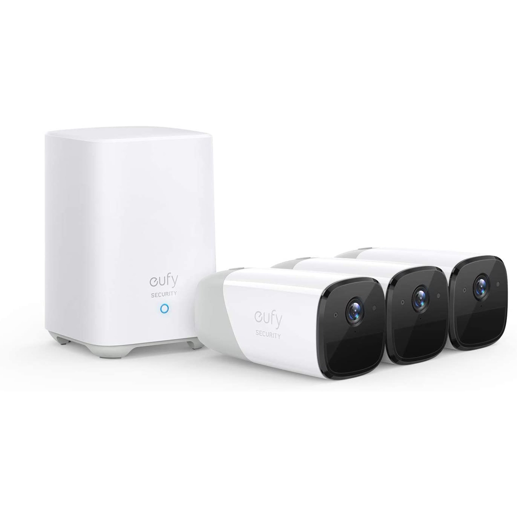 Eufy Security, Eufycam 2 Wireless Home Security Camera System, Outdoor Camera, 365-Day Battery Life, 1080P, 3-Cam Kit, No Monthly Fee