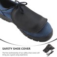 thumbnail image 2 of Raindrops  Cowhide Work Boot Toe Guard Metatarsal Guards for Boots Shoes Black, 2 of 8