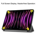 thumbnail image 4 of Dteck iPad Pro 12.9 inch 2022/2021/2020/2018 Case, Slim Tri Fold Stand Protective Hard PC Back Cover Shell for iPad Pro 12.9 inch 6th/5th/4th/3rd Gen, Gray, 4 of 7