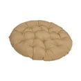 thumbnail image 4 of Bothyi Padded Seat Cushion Egg Chair Cushion Diameter 40cm for Bedroom Porch Garden Khaki, 4 of 8