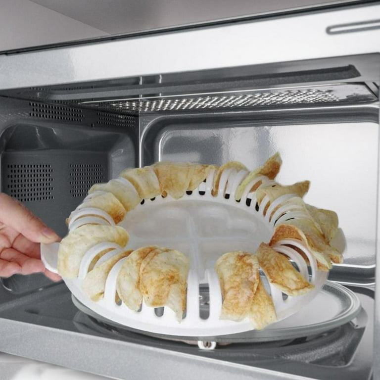 DIY Potato Chips Maker Mold Plastic Microwave Oven Potato Apple Chips Maker  Party Snacks Kitchen Baking & Pastry Tools