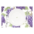 thumbnail image 2 of Grapes Fruit 4 PCs Placemats Set Linen Non-Slip Table Mat Rectangular Washable for Dining Kitchen Party 12"x18", 2 of 8