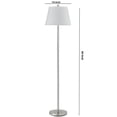 thumbnail image 5 of Metal Round 3 Way Floor Lamp with Spider Type Shade, Silver, 5 of 5