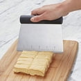 thumbnail image 2 of KitchenAid All Purpose Stainless Steel Dough Pastry Scraper/Chopper/Cutter with Measurement Scale, 6-Inch, Black, 2 of 6