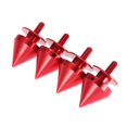 thumbnail image 2 of Xotic Tech JDM Quick Release Fasteners For Car Bumpers Trunk Fender Hatch Lids Spike Racing Red Color, 2 of 5
