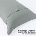thumbnail image 5 of PiccoCasa Soft 1800 Microfiber Oxford Pillowcases 2Pcs, Queen Grey, 5 of 8