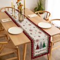 thumbnail image 3 of Red Plaid Christmas Table Runner 60 Inches Long Farmhouse Dress Scarves, Vintage Xmas Tree Winter Rustic Dining Tablerunner for Coffee Table/Kitchen Island/Party Décor, 13" x 60", 3 of 8