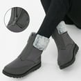 Womens Winter Boots Ankle Boot Warm Faux Fur Lined Zip Waterproof Outdoor Walking Shoes