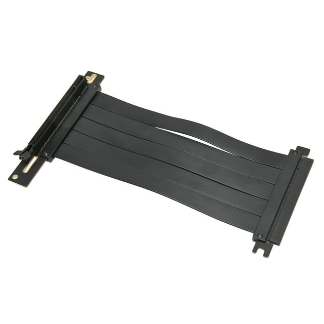 PCIe 4.0 X16 Extender Riser Cable, High Speed PCIe Riser Cable Flexible Cable Extension Port Adapters, PCIe 90 Degree Adapter, Plug and Play