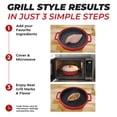 thumbnail image 6 of Rocket Chef Turbo Grill Microwave Grill Cookware with Ceramic Nonstick Plate, Vented Lid and Recipe Guide, 6 of 8
