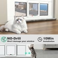 thumbnail image 2 of Nordee Aluminum Cat Door for Windows - Adjustable to Fit Window Width 28"-32", Quick-Fit Cat Door Window Insert, Magnetic Suction Design, Perfect for Cats,M, 2 of 6