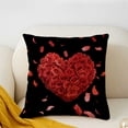 thumbnail image 3 of KCEHTA Valentines Day Pillow Covers 18x18 inch Valentines Day Pillow Cases, Heart Decorative Throw Pillow Covers for Couch Bed Sofa, Anniversary Wedding Birthday Valentines Day Decorations, 3 of 6