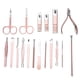 thumbnail image 3 of Kit De Herramientas De Manicura, Kit De Cortador De Uñas, Cortauñas De 18 Piezas, Pinzas Para Cutículas, Para Uñas De Los Pies EOTVIA No, 3 of 7