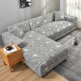 thumbnail image 1 of Sectional Sofa Covers Stretch Couch Slipcovers for L Shape Sectional Couch Chaise Sofa Furniture Protector Covers, 1 of 7