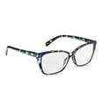 thumbnail image 3 of Equate Women's Orchid Cateye Reading Glasses with Case, Blue Purple Tortoise, +1.25, 3 of 10