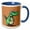 Blue/White, variant on 3drose, Cute Funny Funky Alligator Cartoon for Gator Fans, 15oz Mug