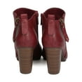 thumbnail image 4 of New Women Breckelles Gail-28 Leatherette Zippered Chunky Heel Bootie, 4 of 5