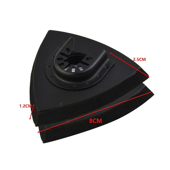 2Pcs Triangular Multi Tool Sanding Pad Sandpaper Quick Release Oscillating Power Tool Polishing Wood Metal Abrasive Tools