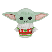 Hallmark Christmas Star Wars The Mandalorian Grogu in Holiday Sweater Plush New