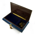 thumbnail image 2 of Beautiful 30 Note Royal Blue Instrumental and Floral Wood Inlay Music Box - I Want It That Way (Backstreet Boys), 2 of 2