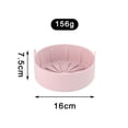 thumbnail image 1 of Bandeja de silicona para freidora de aire, revestimiento reutilizable para horno, fácil de limpiar, plato para Pizza, sartén para parrilla, accesorios para freidora de aire, 1 of 4