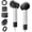 Black&silver, variant on Advanced Quiet High-Velocity Ionic Blow Dryer, Professional Compact Hair Dryer for Shine and Frizz-Free Finish, Lightweight Fast Drying Styler with Magnetic Attachments, Travel-Ready Hair Care Tool