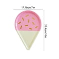 thumbnail image 3 of Dongrere 8 Pcs Disposable Paper Plates, Ice Cream Snack Plates, Triangle Paper Plates for Home Party Shower Wedding Supplies, 7x10 Inch, Pink, 3 of 6