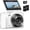 White, variant on Digital Camera for Photography, 4K Vlogging Camera for YouTube 3" 180° Flip Screen 18X Digital Zoom Compact Cameras with 32GB TF Card & 2 Batteries, Pink