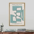 thumbnail image 3 of PixonSign Framed Canvas Print Wall Art Geometric Mid-Century Line Picasso Abstract Shapes Illustrations Modern Art Decorative Minimal Relax/Calm for Living Room, Bedroom, Office - 16"x24" NATURAL, 3 of 5