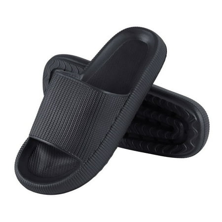 

QWZNDZGR Soft Thick Platform Slippers Summer Beach Eva Soft Sole Slide Sandals Leisure Men Indoor Bathroom Anti-Slip Shoes Bubble Slides