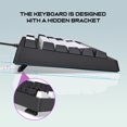 thumbnail image 4 of HXSJ A877 con cable K87 RGB Streamer Mini teclado para juegos retroiluminado ajustable teclado de membrana sin conflictos de 25 teclas, 4 of 8